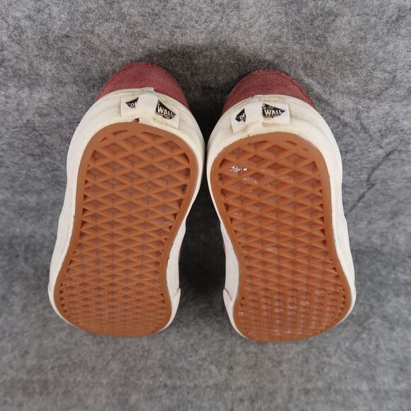 Vans Shoes Womens 6.5 Sneakers Classic Slip On Leather Skate Casual Active Red - Picture 10 of 12